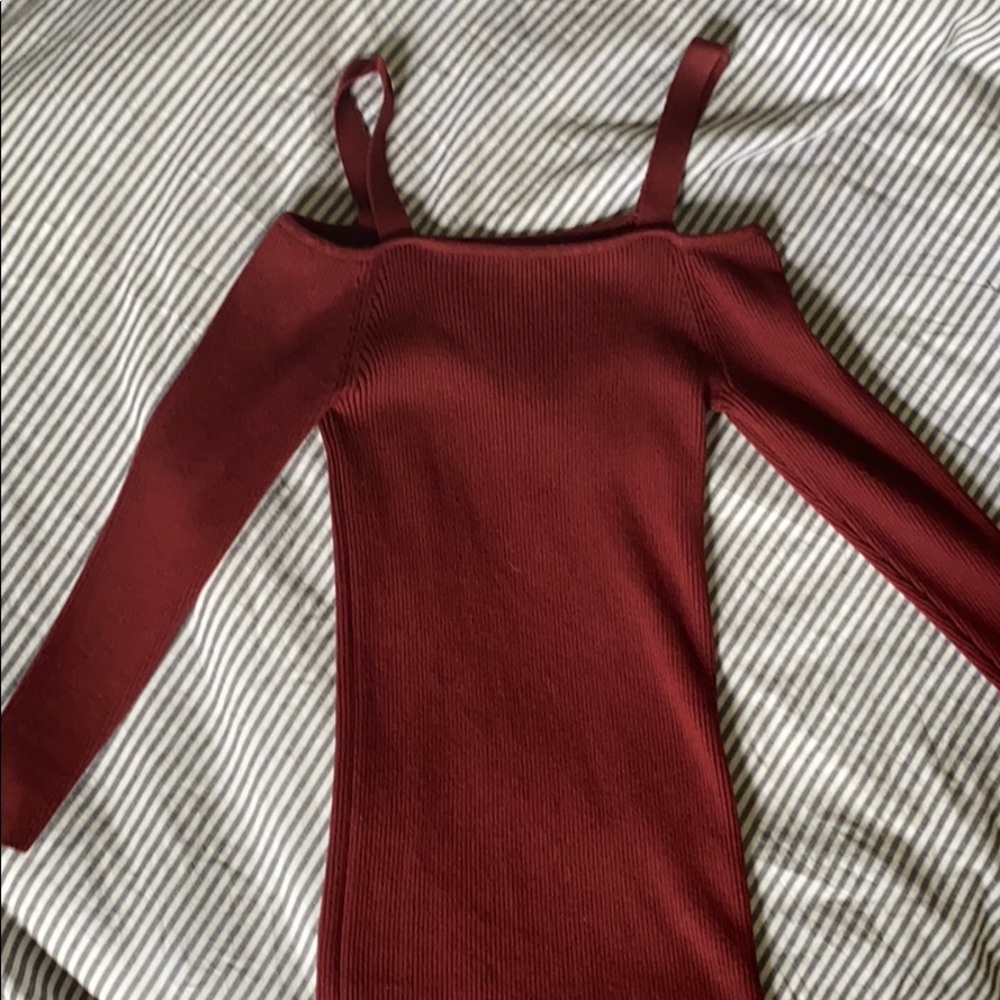 EXPRESS. Cold shoulder knit top